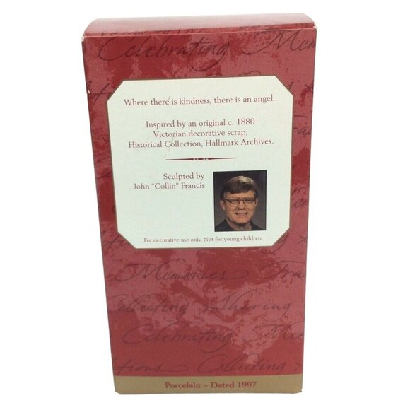 Hallmark Keepsake Ornament Angel Friend Porcelain Archives Collection Box 1997 - Picture 9 of 10